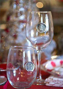 Southern Jubilee "Initial" Medallion Wine Glass