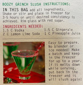 Christmas Cocktails Boozy Grinch Slush Mix