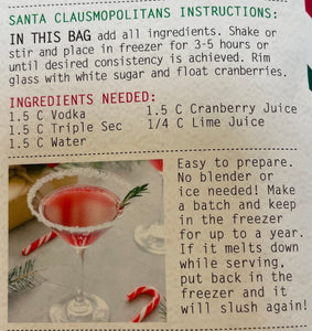 Christmas Cocktails Santa Clausmopolitans Slush Mix