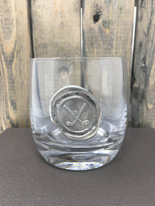 Southern Jubilee Medallion Double Old Fashion Glass
