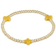 Load image into Gallery viewer, enewton Gold Signature Cross Bracelets -3mm
