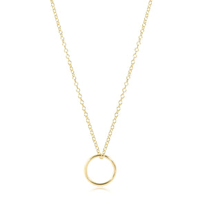 enewton 16" Gold Necklace -Halo Gold Charm