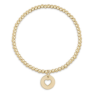 enewton Classic Gold Bead Bracelet -3mm -Love Gold Disc