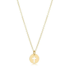 enewton 16" Gold Necklace -Blessed Small Gold Disc