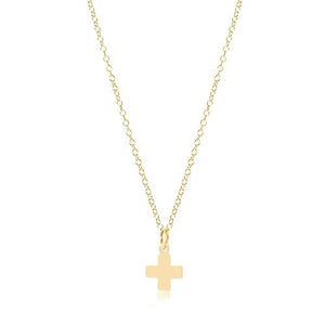 enewton 16" Gold Necklace -Signature Cross Gold Charm