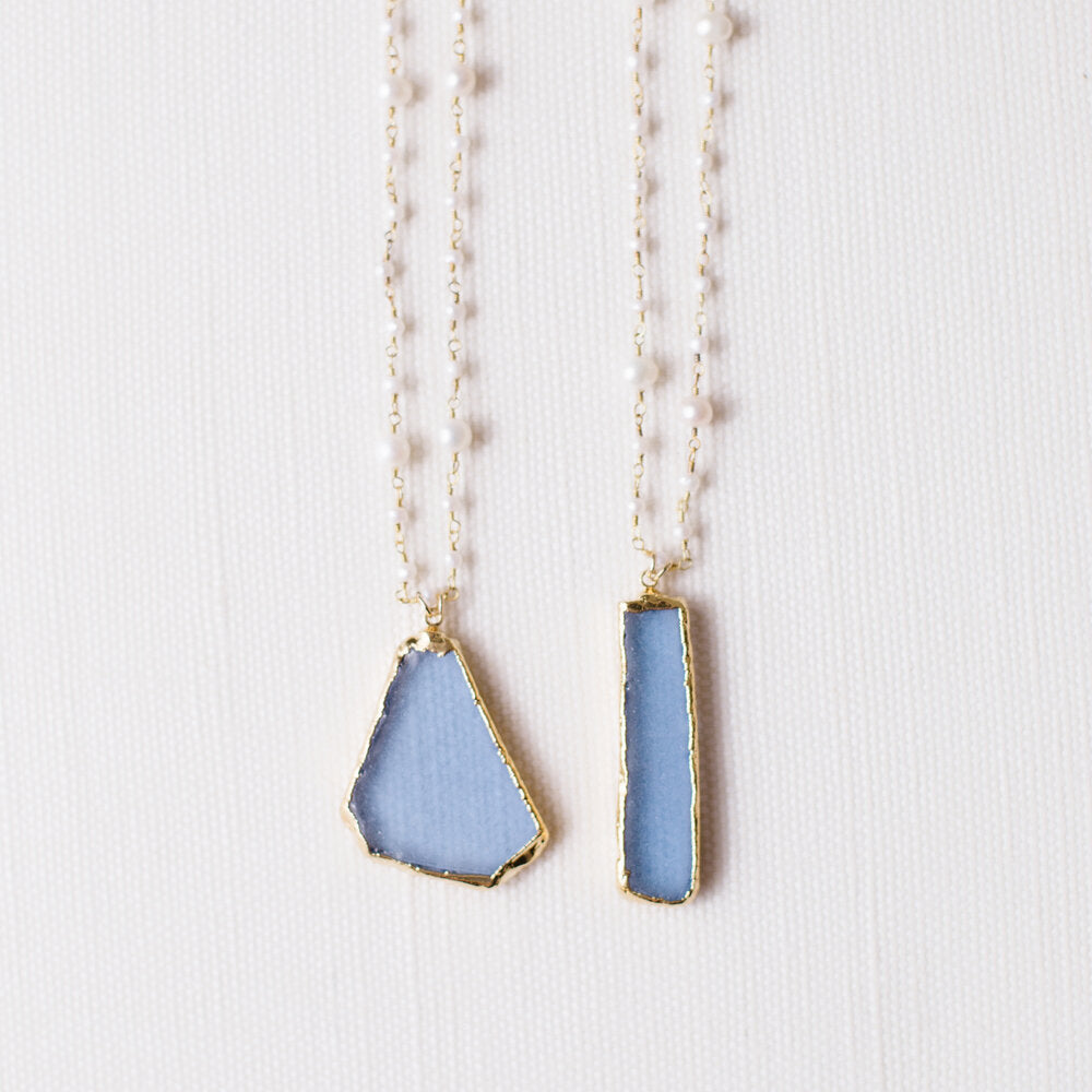 Grit & Grace Moxie Seaglass Necklace