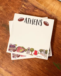 Collegiate Chunky Notepad -Athens