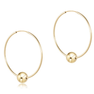 enewton Endless Gold 1.25" Hoop Earrings -8mm