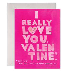 E Frances Valentine's Card -asterisk