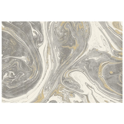 H&C Paper Placemats -Gray & Gold Marbled