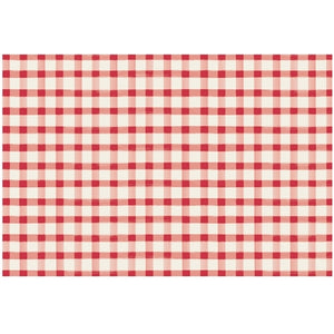 H&C Paper Placemats -Red Painted Check