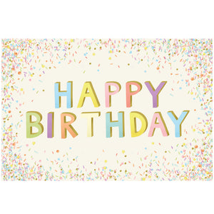 H&C Paper Placemats -Happy Birthday Sprinkles