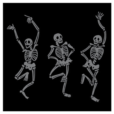 H&C Cocktail Napkins -Skeleton Dance