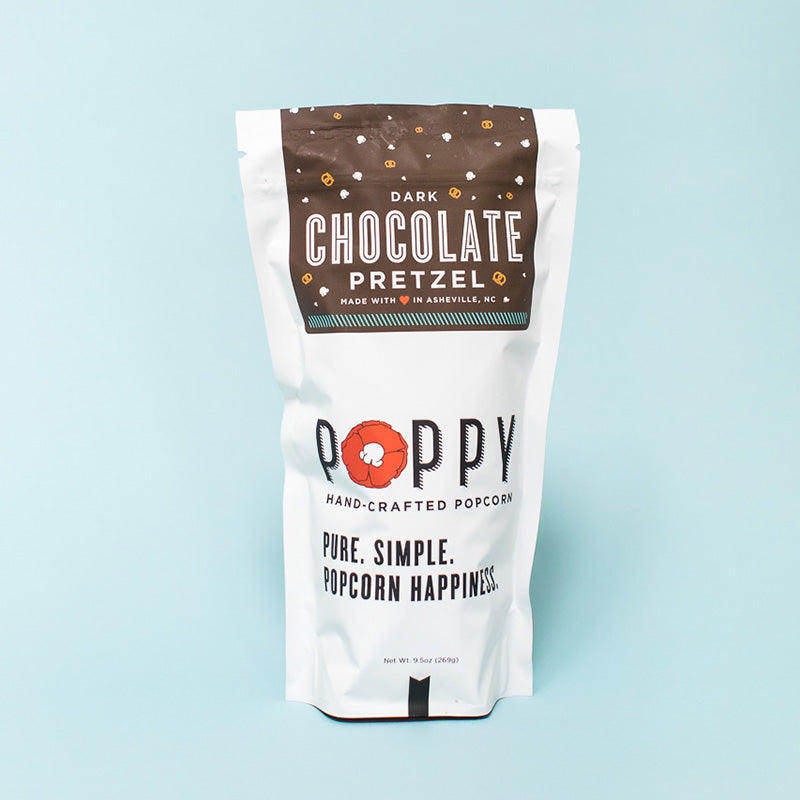 Poppy Popcorn -Dark Chocolate Pretzel