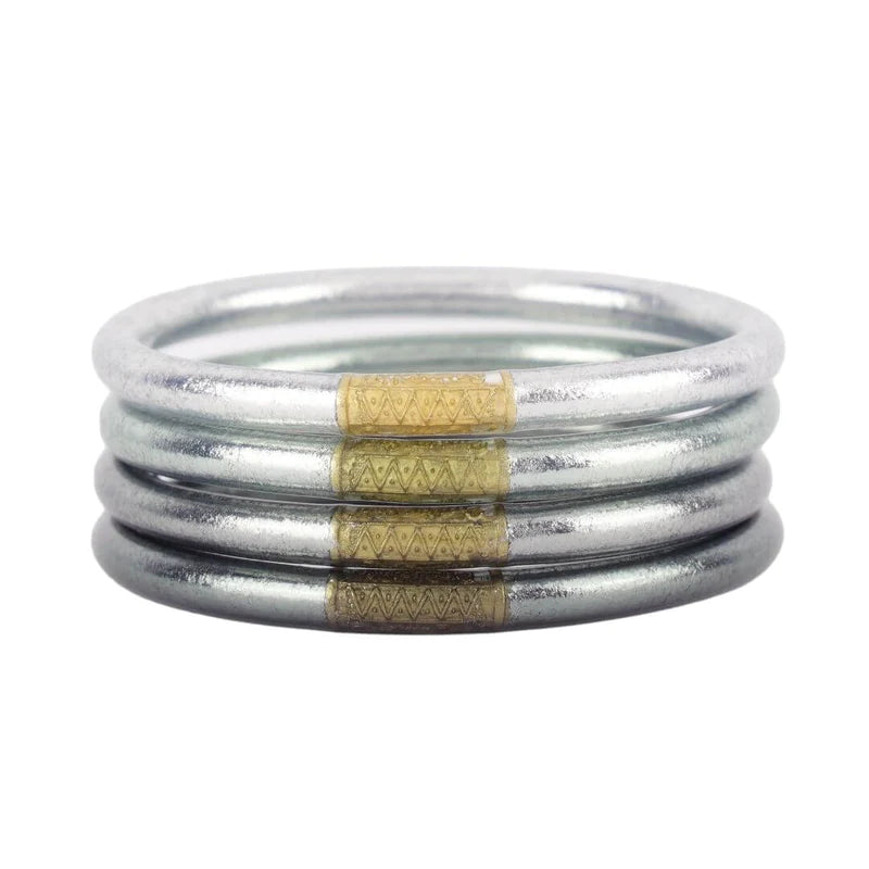 Silver Bangles All Weather Bangles BuDhaGirl All Weather Bangles