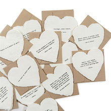 Load image into Gallery viewer, Deckled Heart Shaped Cards
