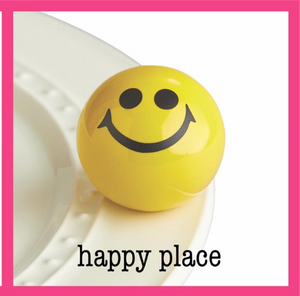 nora fleming mini -happy place (smile face)