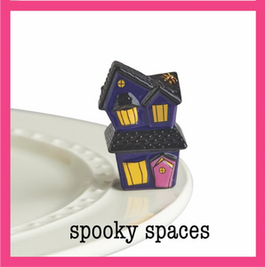 nora fleming mini -spooky spaces (haunted house)