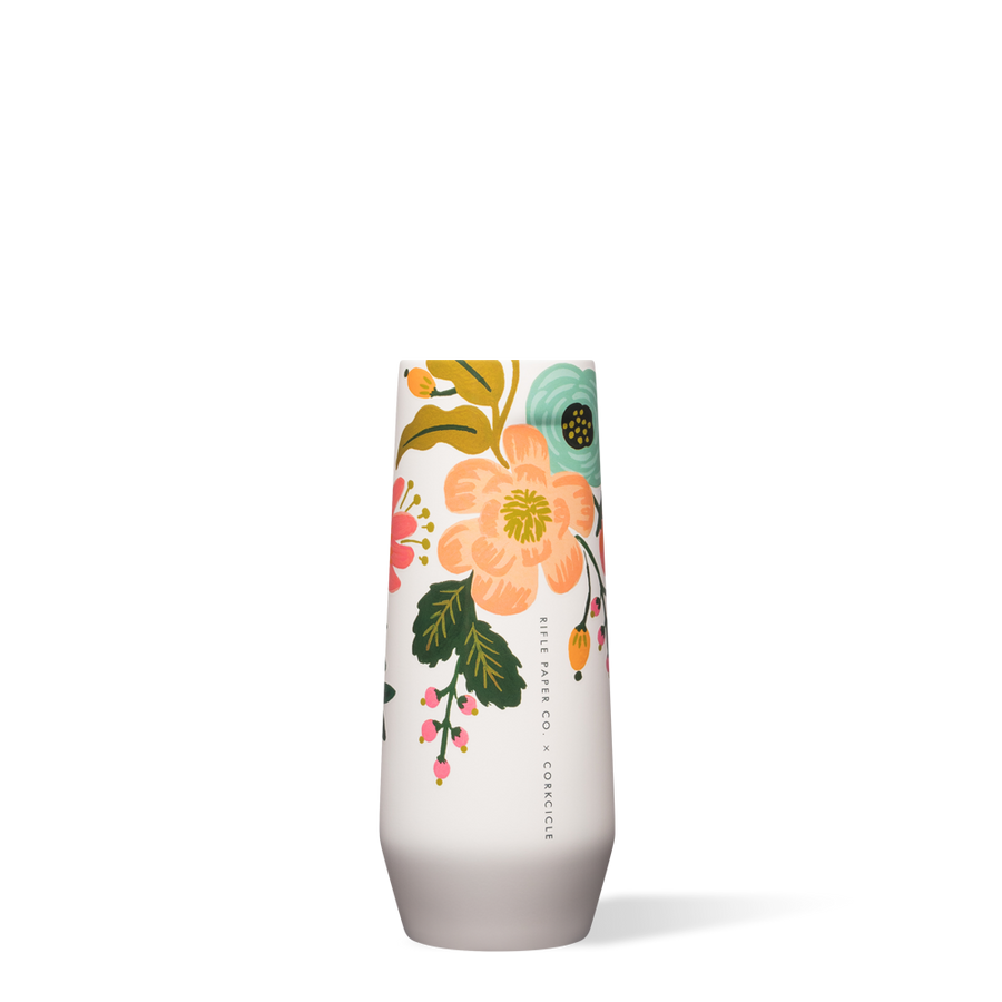 Corkcicle Stemless Flute -Rifle Paper Garden Party