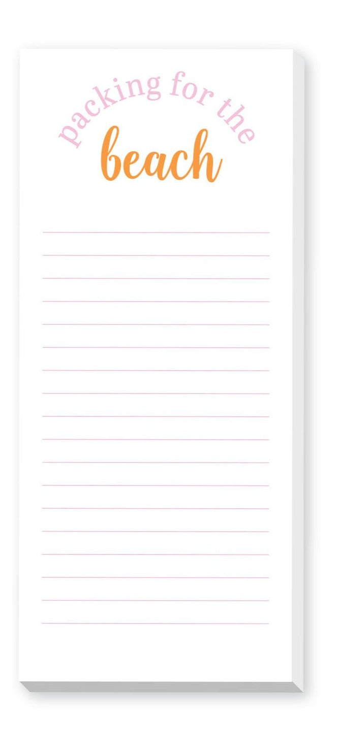 Beach Packing List Skinnie Notepad