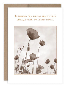 SMartin Sympathy Card -Life So Beautifully Lived