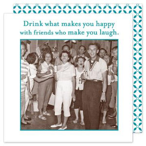 Sassy Cocktail Napkins -Drink Happy