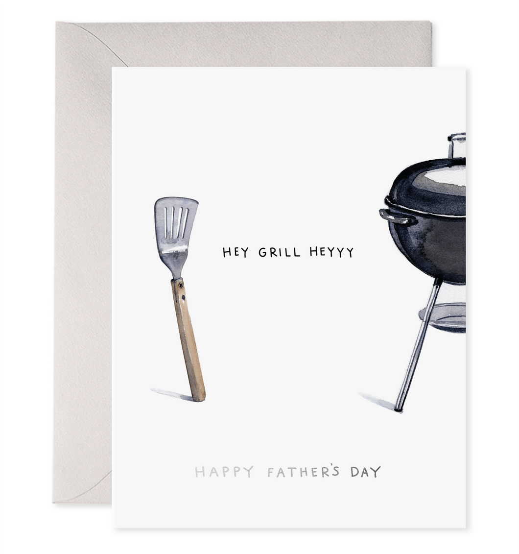 E Frances Father's Day Card -Hey Grill Heyyy