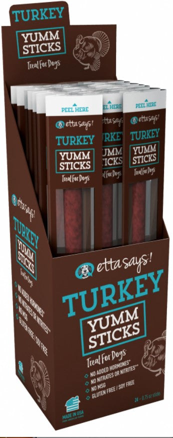 Etta Says Yumm Sticks Dog Treats -Turkey