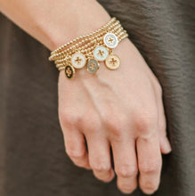 Load image into Gallery viewer, enewton Classic Gold 3mm Bracelet - Signature Cross Gold Disc
