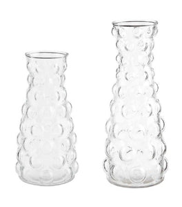 Glass Hobnail Vases