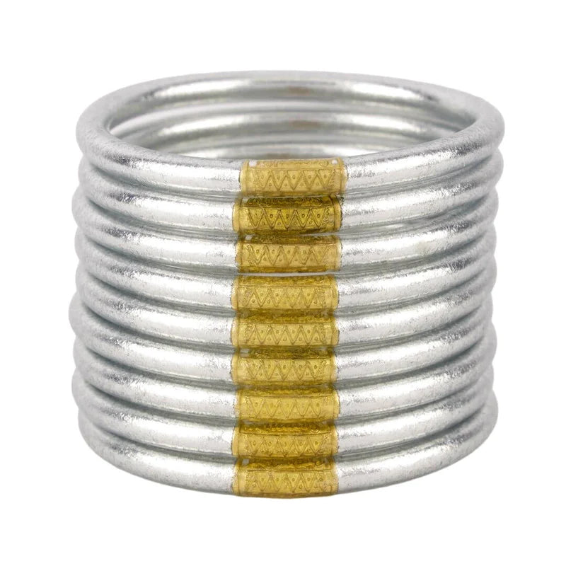 All weather gold bangles serenity prayer on sale
