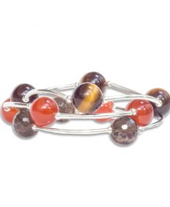 12mm Faceted Smoky Quartz Blessings Bracelets