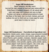 Load image into Gallery viewer, Sugar Hill Smokehouse Sweet Habanero BBQ Sauce
