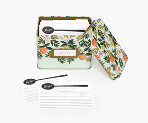 Rifle Paper Recipe Box -Citrus Floral
