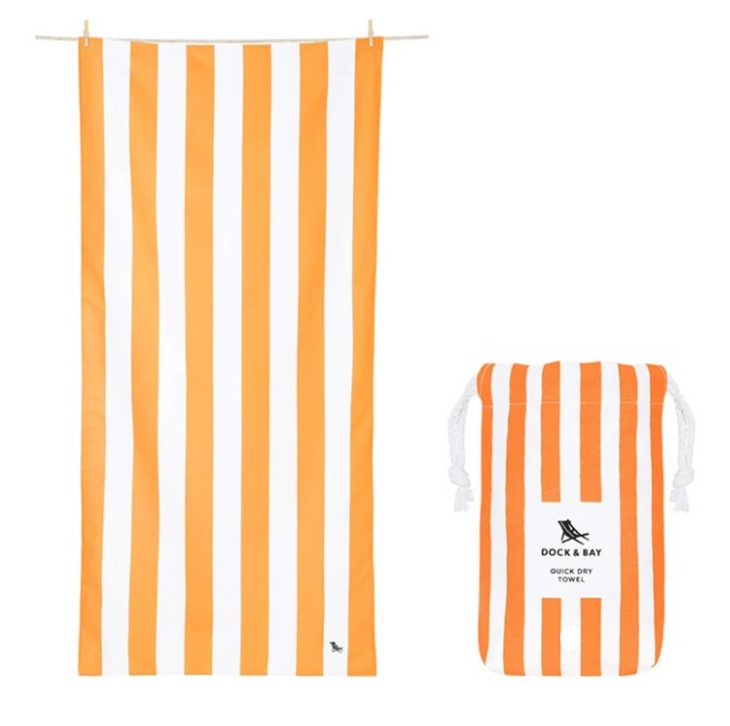 Quick Dry Towels -XL Cabana -Ipanema Orange (lt orange)