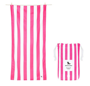 Quick Dry Towel -XL Cabana -Phi Phi Pink (bright pink)