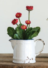 Load image into Gallery viewer, Faux Flowers in Distressed Pitchers
