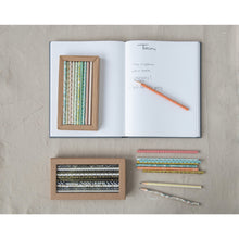 Load image into Gallery viewer, Handmade Paper-Wrapped Wood Pencil Sets
