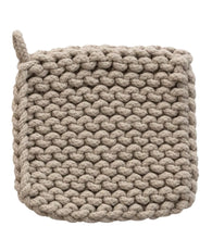 Load image into Gallery viewer, Cotton Crocheted Natural Pot Holders
