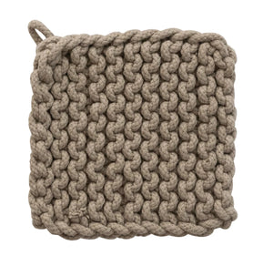 Cotton Crocheted Natural Pot Holders