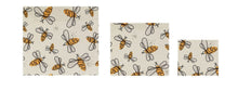 Load image into Gallery viewer, Reusable Fabric Beeswax Food Wraps -Set of 3
