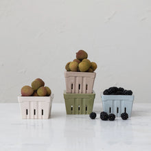 Load image into Gallery viewer, Stoneware Berry Baskets -natural textures
