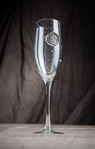Southern Jubilee "Initial" Medallion Champagne Flute