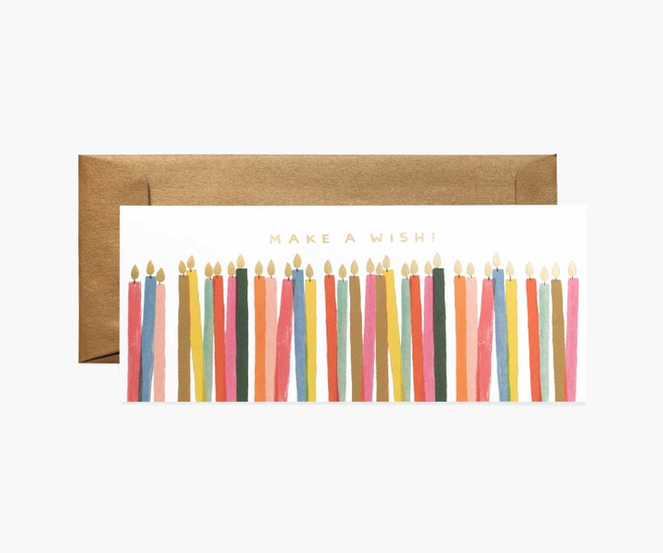 Rifle Paper Birthday Card -Make a Wish Candles