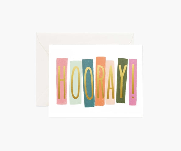 Rifle Paper Congrats Card -Hooray