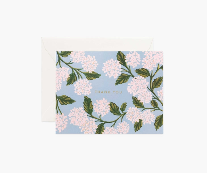 Rifle Paper Thank You Card -Hydrangea