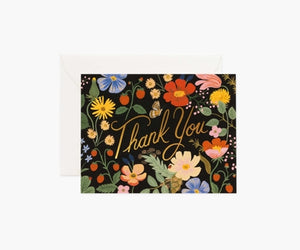 Rifle Paper Thank You Card -Strawberry Fields