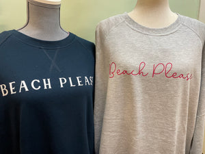 Custom Beach Please or Hometown L/S Raglan Tee