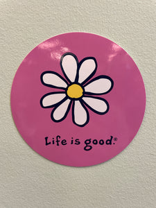 Life is Good Vintage Happy Daisy Sticker