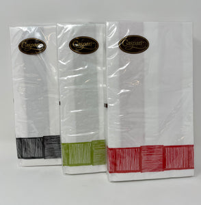 Guest Towel Napkins -Ribbon Borders